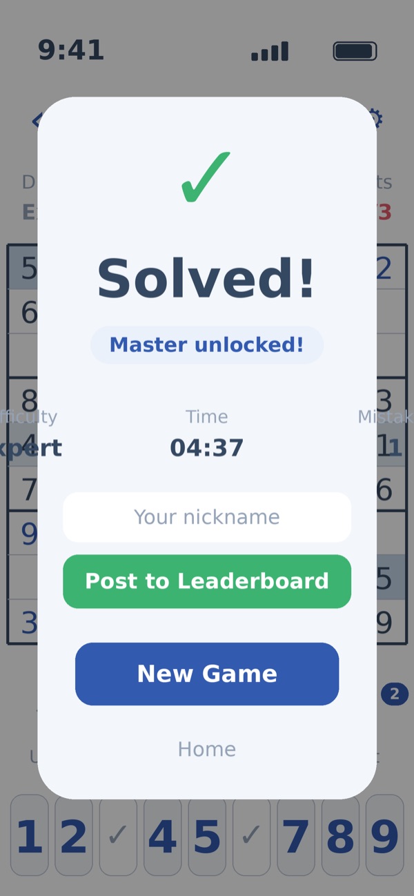 Puzzle solved summary